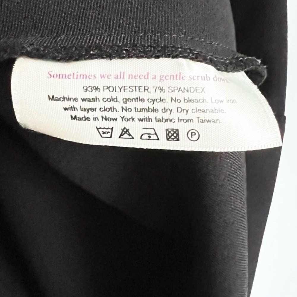 MM Lafleur Gathered Side Sleeveless Sheath Black Dress Size 4 - Picture 9 of 11
